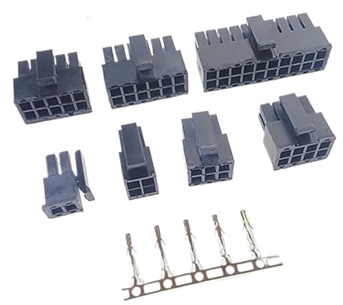 Conector doble fila MX3.0 de 2x8P con terminales enchufables para un ensamblaje firme