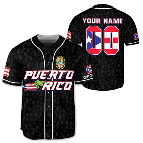 BUTILY Custom Puerto Rico Shirt, Puerto Rico Jersey Baseball, Puerto