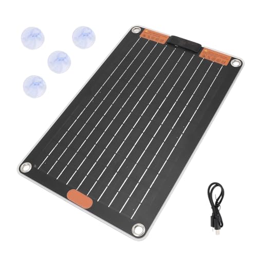 Banco de energía solar, paneles solares | USB-C Solar Battery Carger - Potencia eléctrica al aire libre impermeable, suministro de carga de múltiples dispositivos para teléfonos celulares, tabletas, l