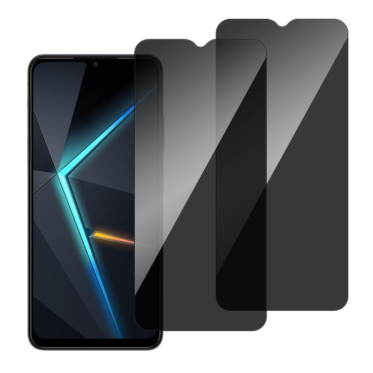 chejuzaPrivacy Screen Protector for ZTE Nubia Neo 5g [2 Pack] 9H Hardness Full Coverage Anti-Spy Tempered Glass HD Screen Protector