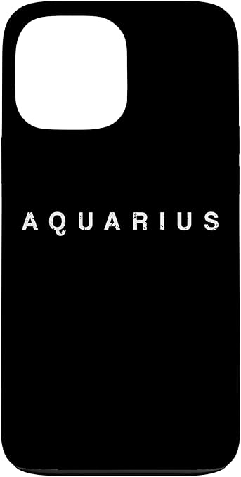 iPhone 13 Pro Max Aquarius Zodiac Sign Minimal Astrology Horoscope Aquarius Case