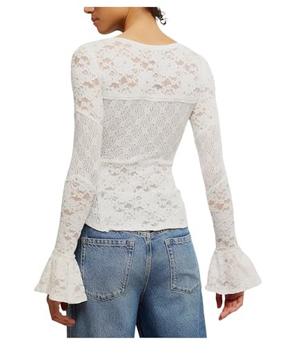 Free People Women's Lace Layering Long Sleeve3
