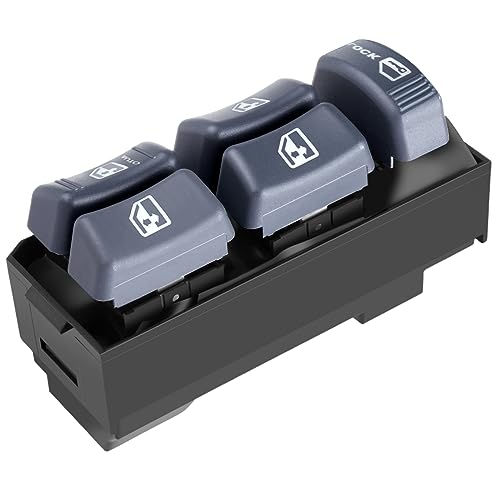 ROADFAR Window Switch Power Window Switch Master Control Power Window Switch Front Driver Side Replacement Parts fits for 1999-2000 Cadillac 1995-2005 for Chevrolet 1995-2004 GMC 15151360