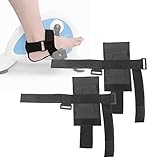Under Desk Bike Pedal Straps - Bicycle Foot Fixed Brace for Elderly & Disabled Stroke Patient Leg...
