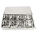 ZAWELIYO Stainless Steel Box with 8 Grids, Jar for Kitchen Utensils with Spoon and Lid, Elegant Design for All Foods and Snacks