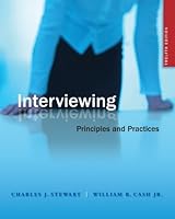 Interviewing: Principles And Practices 0071257055 Book Cover