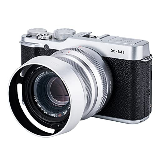 Capuchón de lente JJC de metal plateado para Fujinon XF 35mm F2 R WR y XF 23mm F2 R WR, reemplazo del capuchón LH-XF35-2 miniatura 3