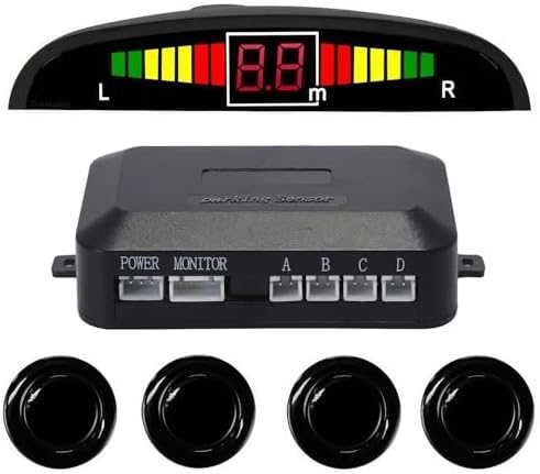 Sensor De Ré Para Carro Kit 4 Sensores 22mm Estacionamento Sensor...