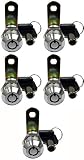 Admiral Locks 1-1/4” Tubular Cam Lock, Keyed Alike Removable Key RV Compartment Storage Lock Cabinet