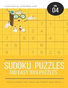 Paperback Sudoku Puzzles - 180 Easy 9x9 Puzzles Book