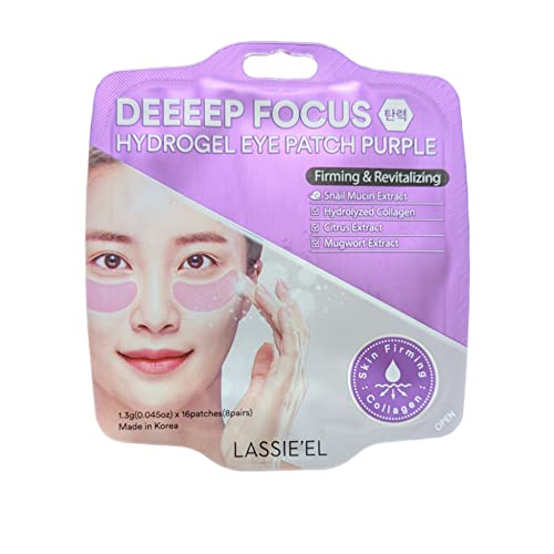 LASSIE'EL DEEP FOCUS Hydrogel Eye Patch GOLD (Purple)