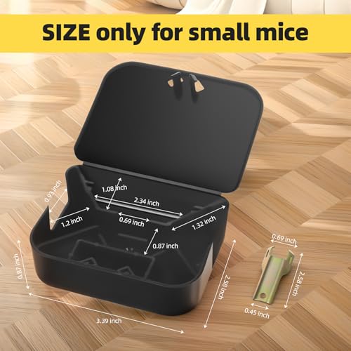 Mouse Bait Station with Key Rat Bait Station Waterproof Mice Bait Stations for Rats and Mice Outdoor Indoor,Reusable Rodent Bait Station for Small Mice,Friendly to Human Pet,Bait Not Included (16)