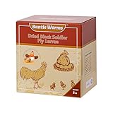 BUNTIE WORMS Dried Black Soldier Fly Larvae 5LB, High Protein Chicken Feed, 100% Natural Non-GMO – Treat for Chicken More Calcium Than Mealworms, Food for Laying Hen, Ducks, Wild Birds