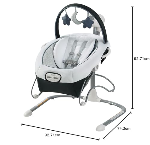 Graco Soothe 'n Sway LX Swing with Portable Bouncer, Rainier - Image 6
