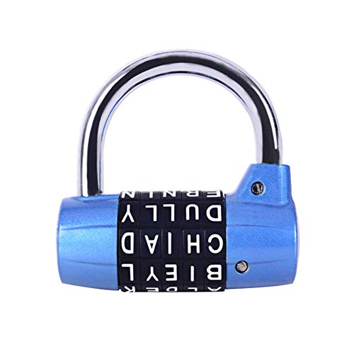 Large Extended Beam Storage Cabinet Door Handle Combination Lock Padlock Password Lock, Gym Lock, 5-Digit Combination Padlock, Security Padlock, Luggage Locker, Wardrobe, Gym Locker (Blue-01) #TOP1