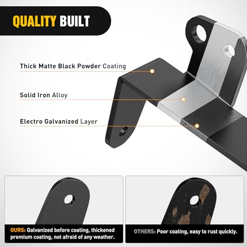 Image of Nilight Front Lower Hidden Bumper Mounting Brackets for 20-22inch Straight LED Light Bar Compatible with 2011-2016 Ford F250 F350 F450