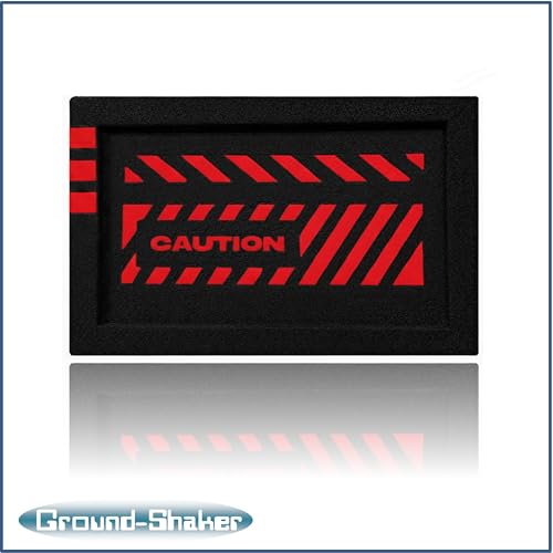 Image of 30HZ Reinforced Competition Single Ported Sub Box Sub Woofer Enclosure Speaker Box Car Audio Subwoofer Ground Shaker Box Ground-Shaker (Caution RED, 10 inch)
