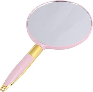 Vintage Style Handheld Makeup Mirror Round Or...