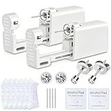 Anzero Ear Piercing Kit Disposable Ear Cartilage Piercing Gun Kit with Sterile CZ Studs, Painless Piercing Gun for Home Self-Use, Easy & Safe Piercing for Women, Men & Girls - 3MM