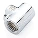 Bitspower T-Block Fitting with Triple G1/4" Female, Silver Shining