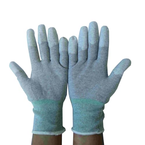 Luva Antiestática Dedo Emborrachado PU (P)