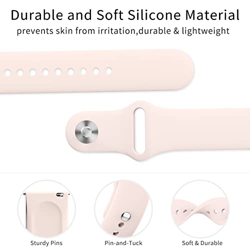 Oumida Kompatibel f&uuml;r Fitbit Versa 2 Armband/Fitbit Versa Armband f&uuml;r Damen Herren, Silikon Armb&auml;nder Classic Sport Ersatz Uhrenarmband f&uuml;r Fitbit Versa 2/Fitbit Versa/Versa Lite, Rosa