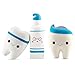 BeYumi Slow Rising Squishy, 2 Pcs Smiley Tooth & 1 Pcs Cartoon Toothpaste Cream Scented Rebound Stress Reliever Toys Charms Soft Squishy Toy