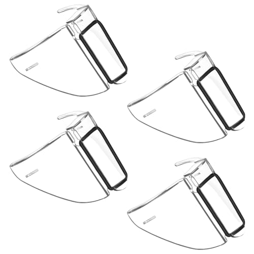 Didiseaon 2 paia Protezione Laterale per Occhiali in Trasparente di Protezioni Laterali Leggere e Resistenti Paraurti Laterali Morbidi e Antiscivolo per Protezione Occhi Quotidiana