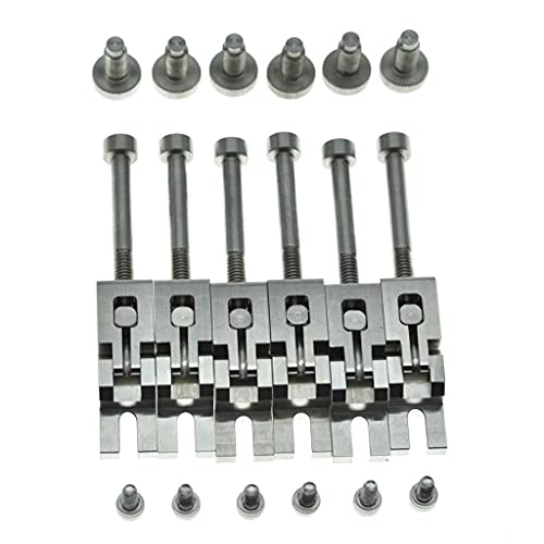 KAISH Chevalet de vibrato en acier inoxydable avec double verrouillage et vis pour trémolo Floyd Rose - Les Beatles, Paul McCartney, John Lennon, RIngo Starr, George Harrison KAISH Chevalet de vibrato en acier inoxydable avec double verrouillage et vis pour trémolo Floyd Rose – Image 3