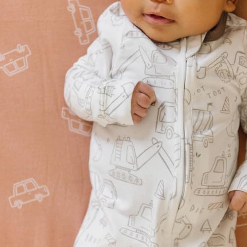 Image of Copper Pearl Zip-up Footie Gage