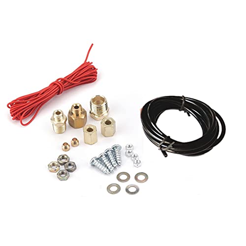 Kymy Triple Gauge Kit,Oil Volt Water Gauge - Chrome Oil Pressure, Voltage,And Water Temperature,3 In 1 Car Triple Meter Auto Gauge Set #TOP4