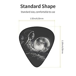 Pack de 12 médiators de guitare Moon Astronaut pour guitare électrique Guitare acoustique Diverses guitares - Les Beatles, Paul McCartney, John Lennon, RIngo Starr, George Harrison Pack de 12 médiators de guitare Moon Astronaut pour guitare électrique Guitare acoustique Diverses guitares – Image 3