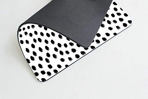 Smooffly Polka Dots Gaming Mouse pad Cuscom,Brush Strokes Dots Personality Desings Rectangle Non-Slip Rubber Mousepad 9.5 X 7.9 Inch (240mmX200mmX3mm)