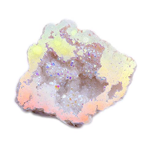 Reviews y listado de Revestimiento de Piedra Natural más recomendados. 25 JILIYUPA Angel Aura - Geoda de cuarzo, cristal de alta energía con revestimiento de titanio arco iris, muestra de cuarzo con geoda blanca, cristales naturales y piedras curativas,...