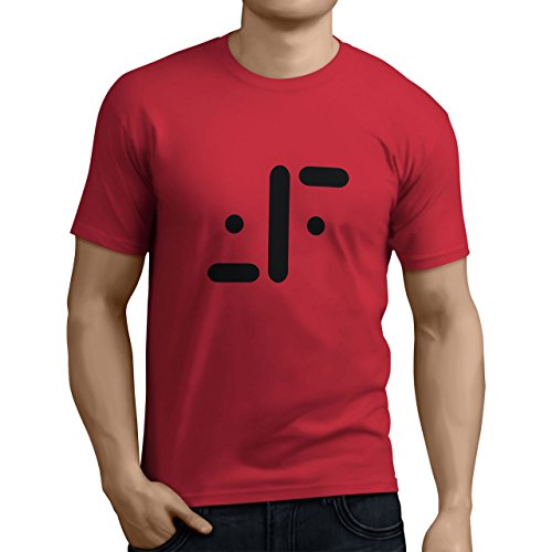 Tuning Camisetas - Camiseta Divertida para Hombre - Modelo Vlaserie, Color Roja- Talla S (0214-roja-V-la-serie-S)