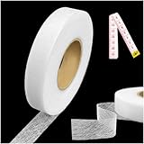 Zeeorymn Thermocollant 64 mètres - Ruban Adhésif Thermofusible 20 mm de Large - Ourlet S...