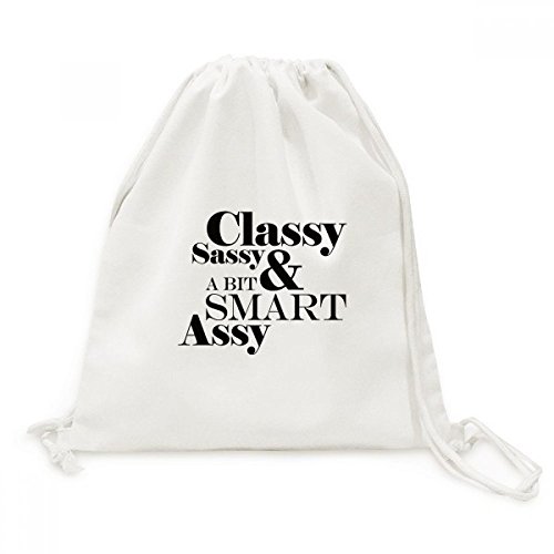 Sac cordon en toile imprimée avec message humoristique unique