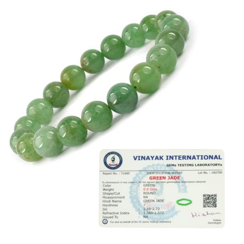 Image of Reiki Crystal Products Certified Natural Crystal Stone Round 10 mm Beads Bracelet for Men & Women | Reiki Charged Gemstone Jewellery Bracelet | Multiple Stone Variants Available