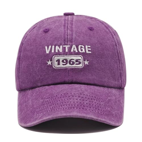 Image of 60th Birthday Gifts for Men Women, Happy 60th Birthday Decorations 1967 Hat | Unique 60 Year Old Gift Ideas Vintage 1967 Baseball Caps Woman Adjustable 60th Hats for Dad Husband Mom Wife Grandpa Grandma