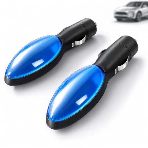Fuel Sync Device 2 Pack, 12V Plug-in Gas Saver Device for Gas Cars, Plug and Play Fuel Saver Devices, Car Fuel Saver Device for Sedans SUVs Trucks, Compact Fuel Saving Accessory for Gasoline Vehicles