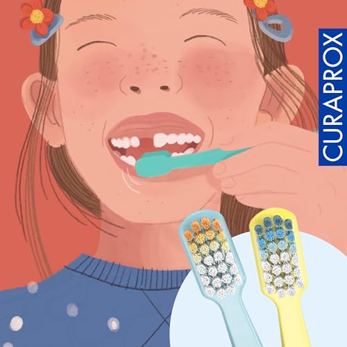 Curaprox Kids 32 Teeth Edition Duo, Hellblau/Gelb, Swiss Made – Ansicht 5