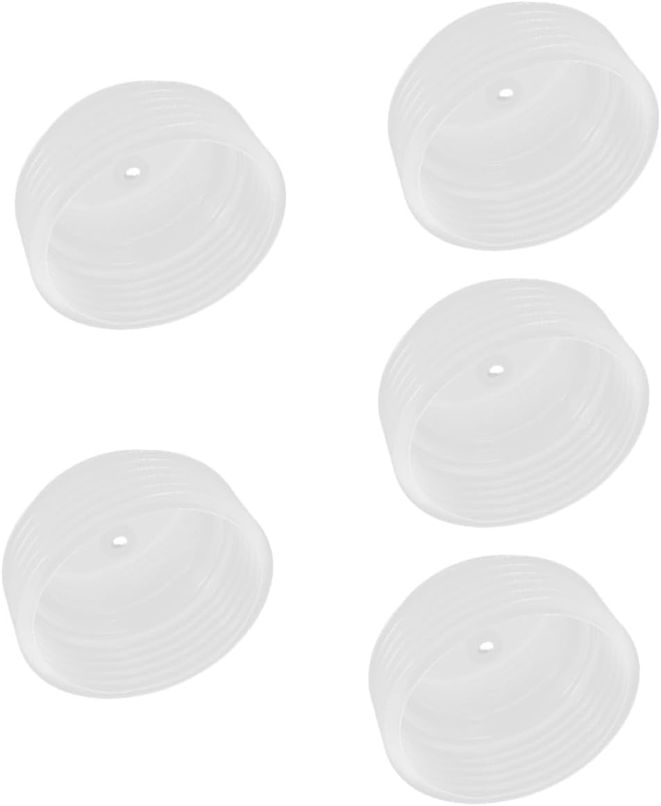 TEHAUX 5pcs Saw Dust Bowl Dust Catcher Tool Drill for Drywall Transparent Design Reduces Debris Easy to Install and Reusable Protective Cover