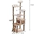 Baoblaze Cat Tree Sharpen Claw Toy Scratch Post Climbing Stand Perch for Kittens Rest