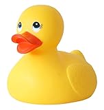 xxl ente kuscheltier Lustige Riesen Quietscheente in knalligem gelb, ca. 28 x 21 x 23 cm groß