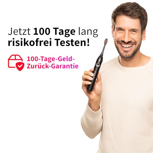 Schallzahnbürste Zahnheld Elektrische GERO G3 mit Reiseetui und Bürstenkopf