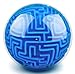 Jouet puzzle 3D avec balle magique - Jouet pour enfants et adultes - Jeu d'intelligence - Jeu de défis durs - Petites boules cubiques en forme de labyrinthe - Bleu