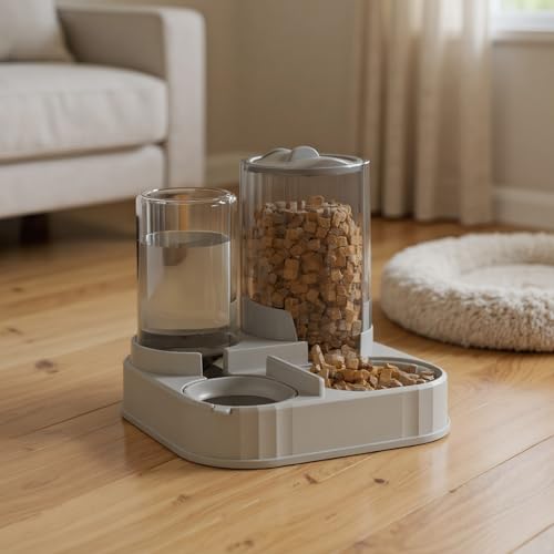 Distributeur automatique de nourriture chat chien croquettes pâtée