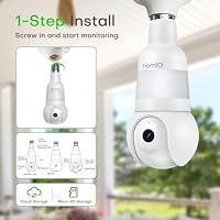HomiQ 5MP 3K Light Bulb Camera,Color Night Vision Wireless with Alexa — image 5