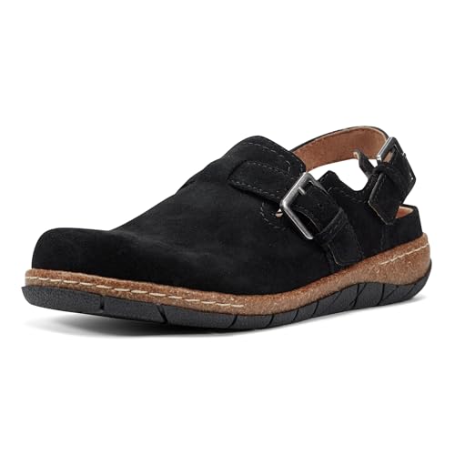 Earth Women's Elmonte Clog, Black 001, 9.5 M