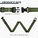 YUPIKJI Tie Down Strap, Ratchet Straps, Heavy Duty Utility Straps with Quick Release Buckle, Car Nylon Adjustable Cam Buckle Tie-Down Strap for Motorcycle Cargo Trailer Luggage (Military Green)